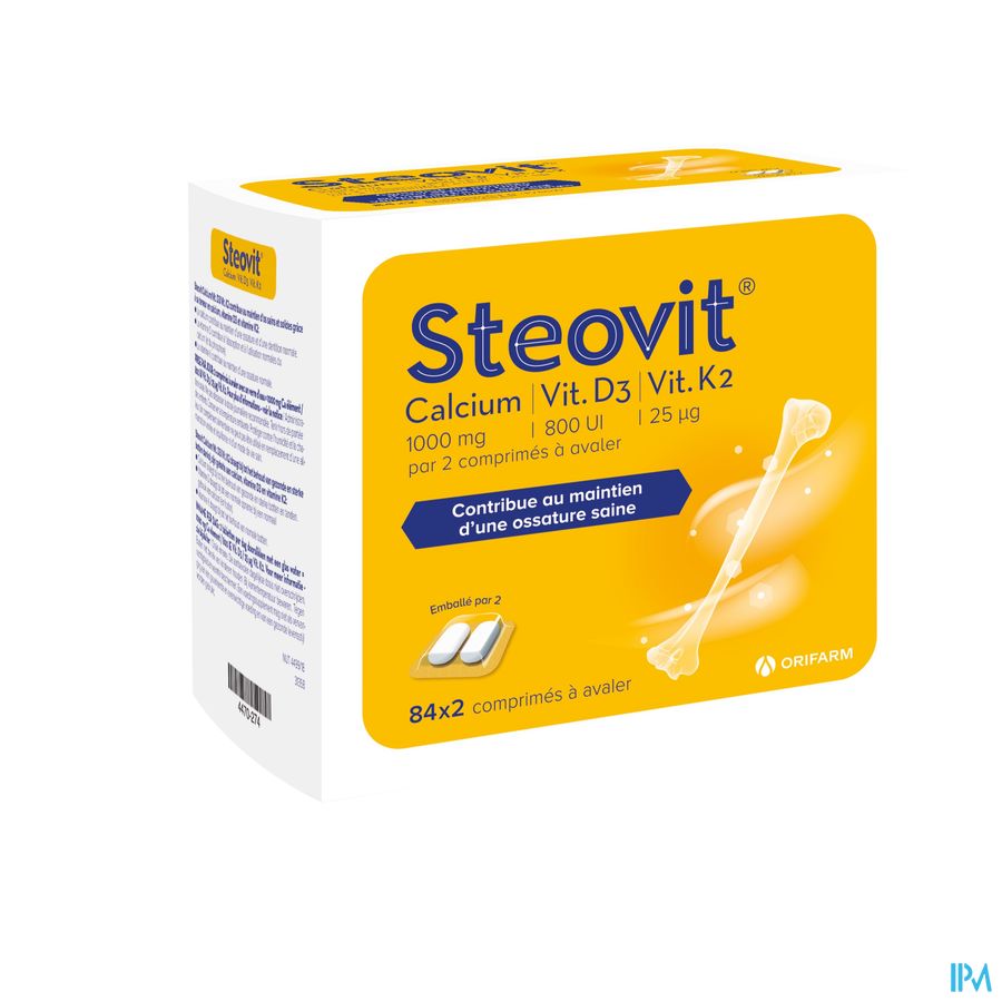Steovit Calcium/vitd3/vit K2 1000mg/880iu Comp2x84 Steovit Calcium/vitd3/vit K2 1000mg/880iu Comp2x84