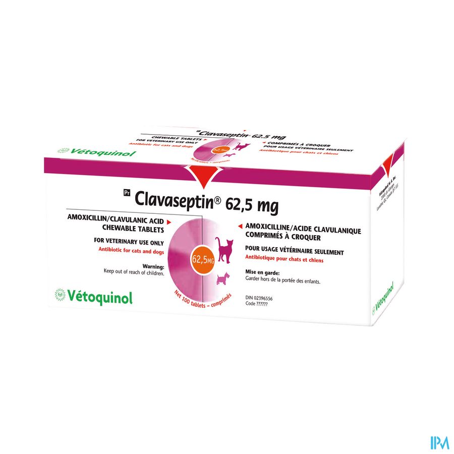 Clavaseptin 62,5mg Tabl 100 Clavaseptin 62,5mg Tabl 100
