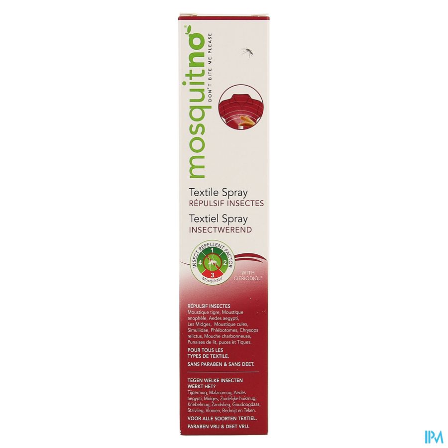 Mosquitno Spray Repulsif Textile Citriodiol 50ml 1
