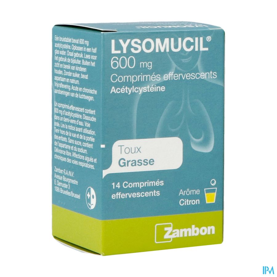 Lysomucil 600 Comp Eff 14 X 600mg Lysomucil 600 Comp Eff 14 X 600mg