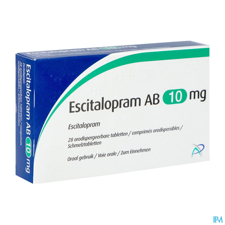 Escitalopram Ab 10mg Comp Orodisp 28 X 10mg Escitalopram Ab 10mg Comp Orodisp 28 X 10mg
