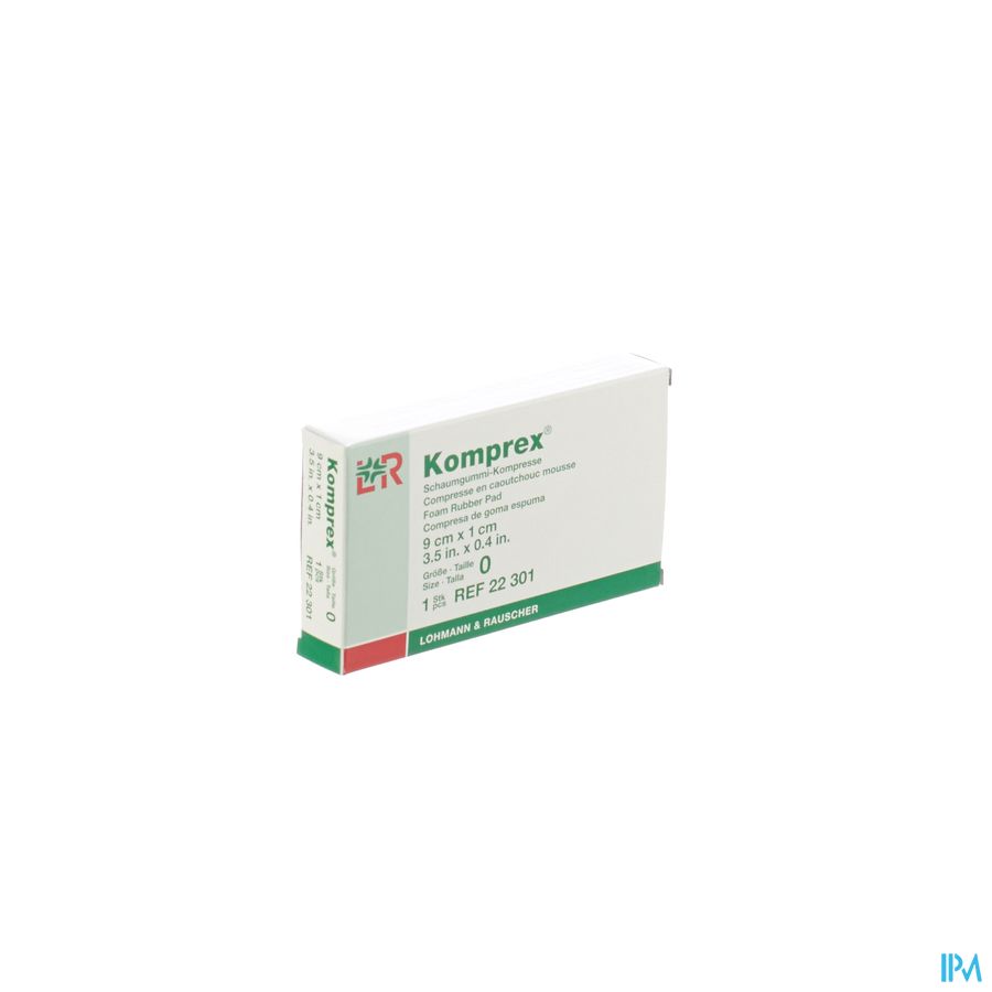Komprex 0 Niervormig 9cm Dikte 1,0cm 22301 Komprex 0 Niervormig 9cm Dikte 1,0cm 22301