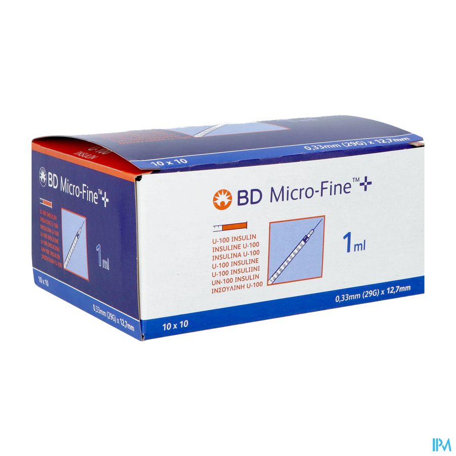 Bd Microfine+ Ser.ins. 1,0ml 29g 12,7mm 100 324827 Bd Microfine+ Ser.ins. 1,0ml 29g 12,7mm 100 324827