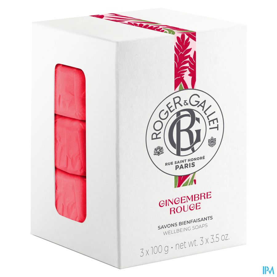 Roger&gallet Gingembre Rouge Boite 3 Savons 100g 3