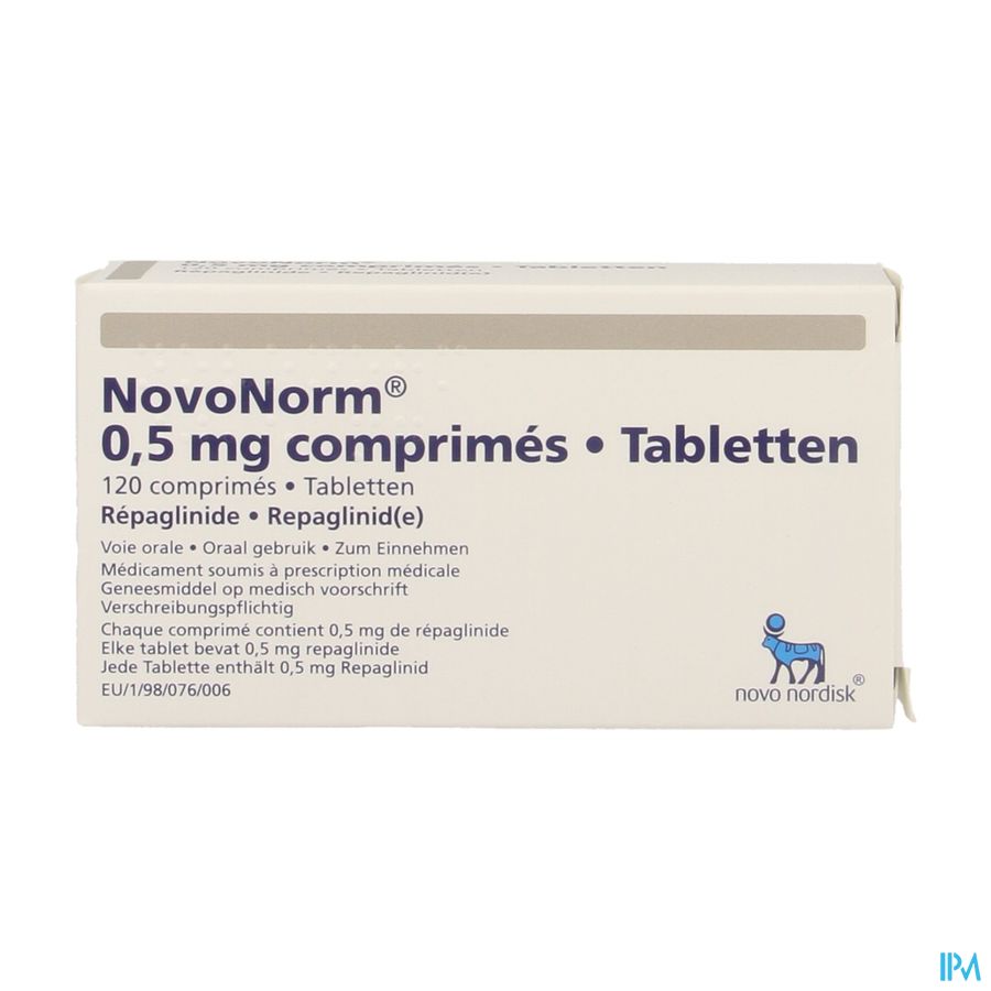 Novonorm Comp 120 X 0,50mg Novonorm Comp 120 X 0,50mg