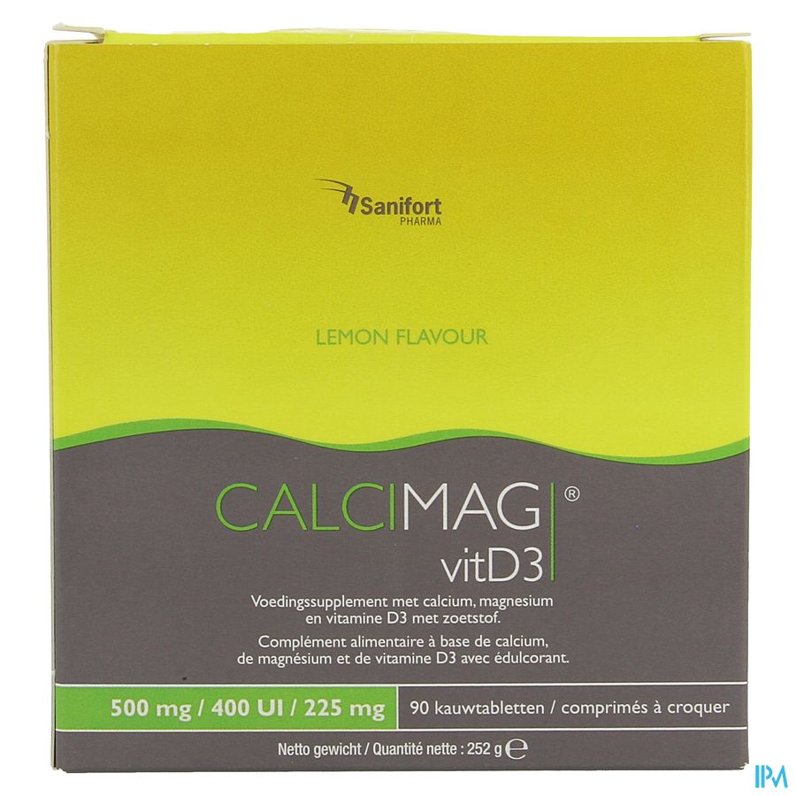 Calcimag Ca 500mg/d3 400ui/mg 225mg Lemon Comp 90 1