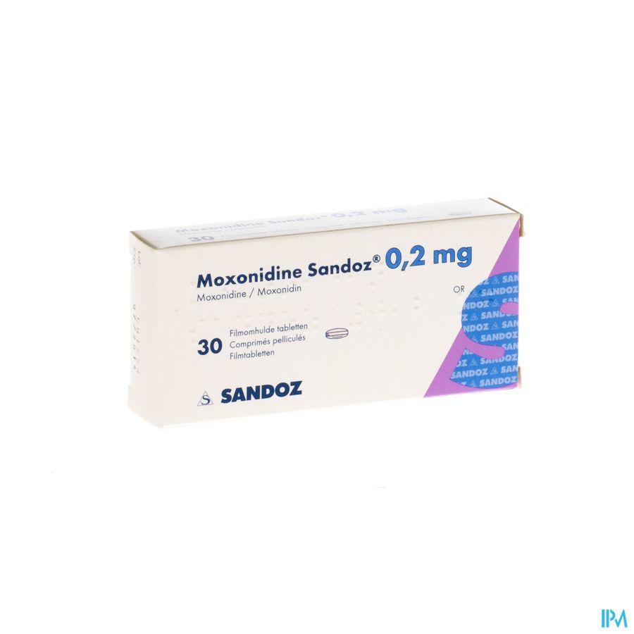 Moxonidine Sandoz Comp 30 X 0,2mg Moxonidine Sandoz Comp 30 X 0,2mg