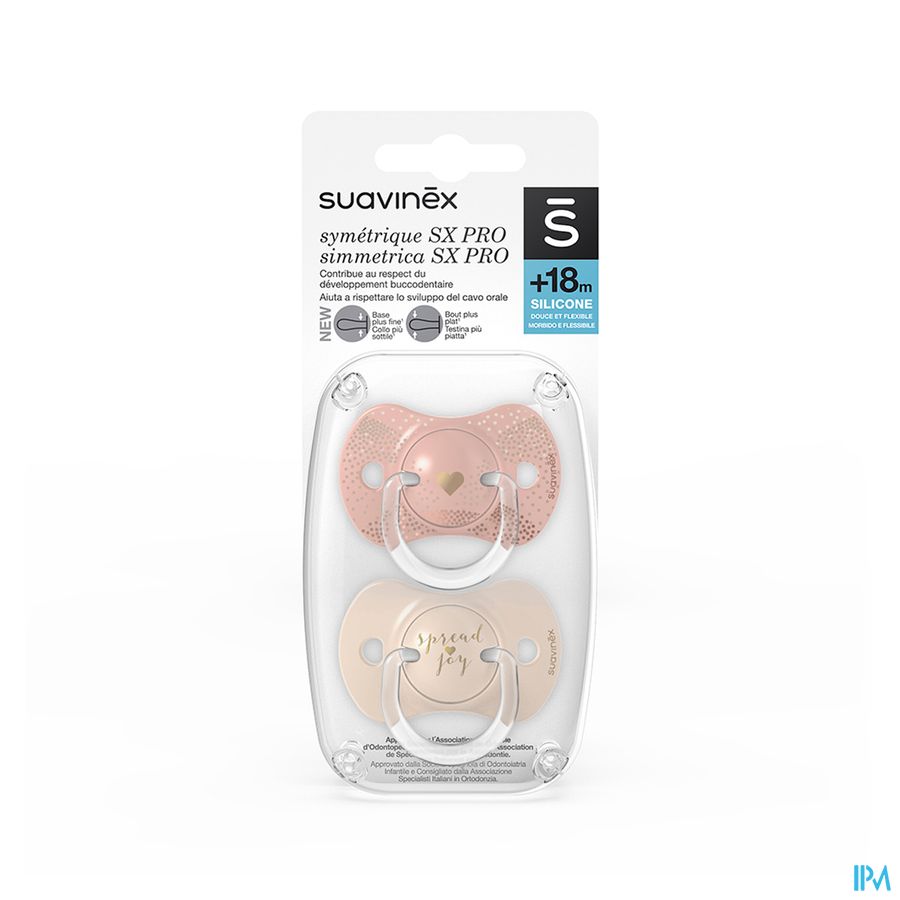 Suavinex Spread Joy Soother Sil Rev +18m Bg Duo Suavinex Spread Joy Soother Sil Rev +18m Bg Duo