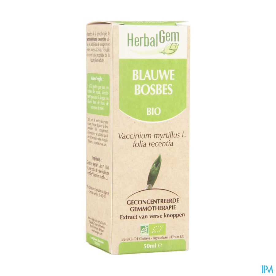 Herbalgem Blauwe Bosbes Maceraat 50ml Herbalgem Blauwe Bosbes Maceraat 50ml
