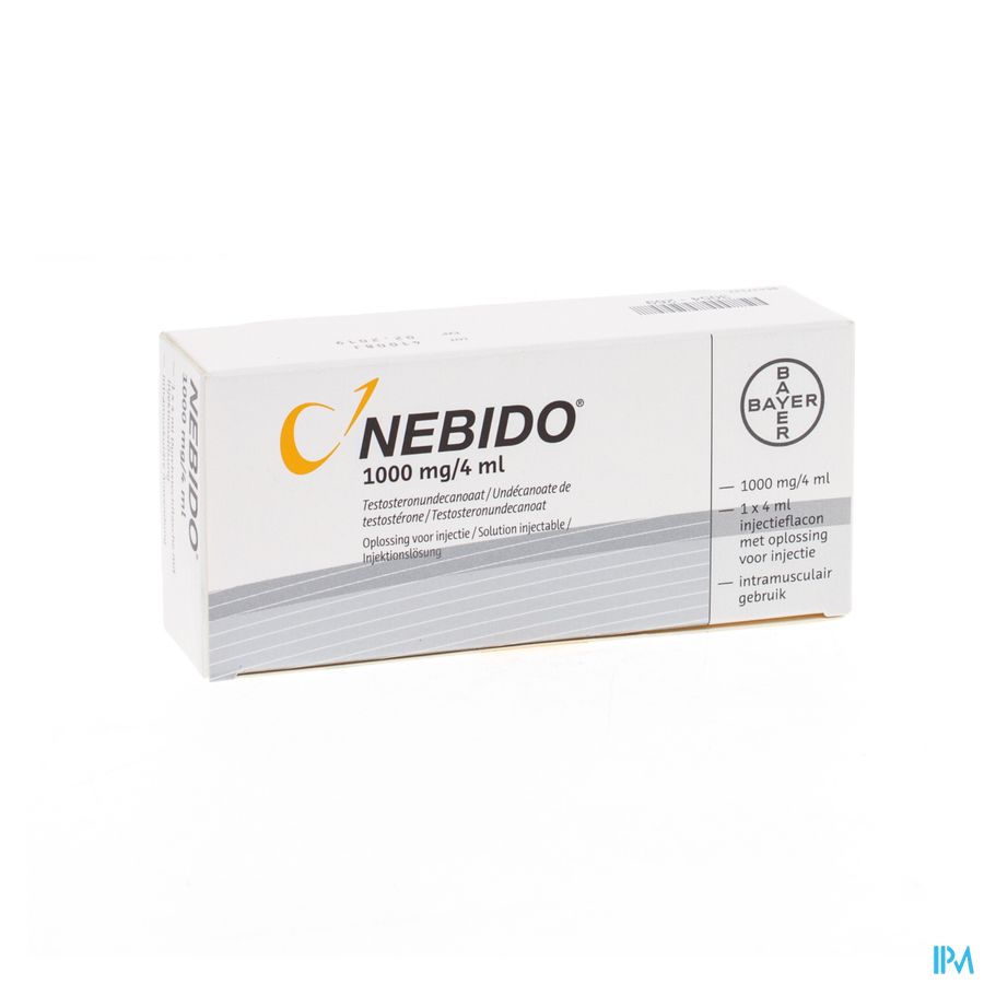 Nebido 1000mg/4ml Sol Inj 1 Fl Nebido 1000mg/4ml Sol Inj 1 Fl
