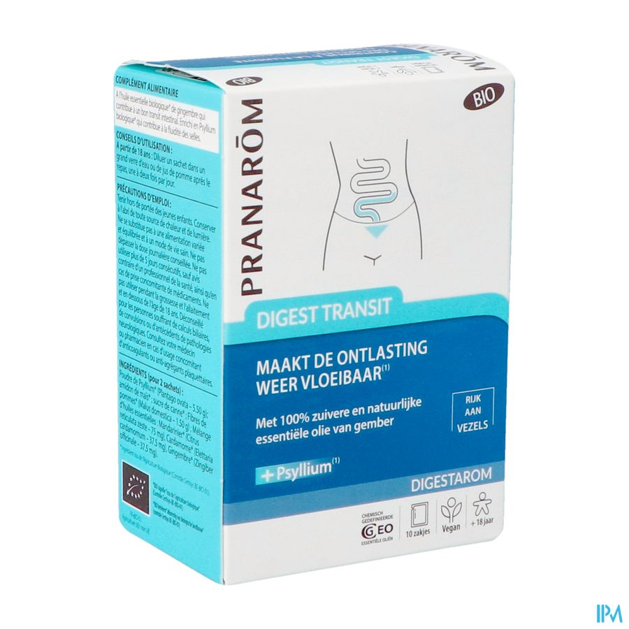 Pranarom Digestarom Digest Transit Zakje 10x6g Pranarom Digestarom Digest Transit Zakje 10x6g