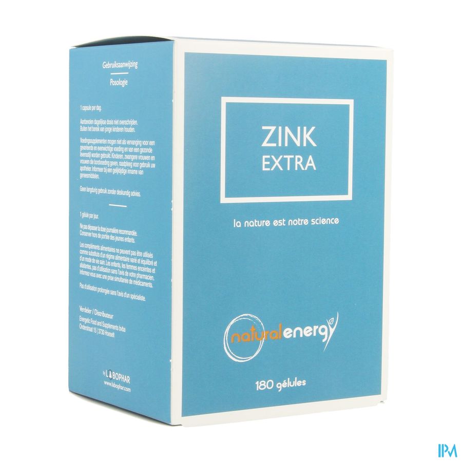 Zink Extra Caps 180 Natural Energy Labophar