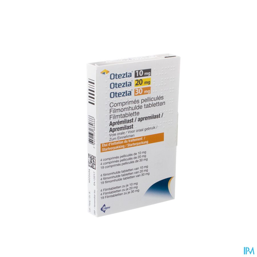 Otezla 10-20-30mg Filmomh Tabl 27 Startpakket Otezla 10-20-30mg Filmomh Tabl 27 Startpakket