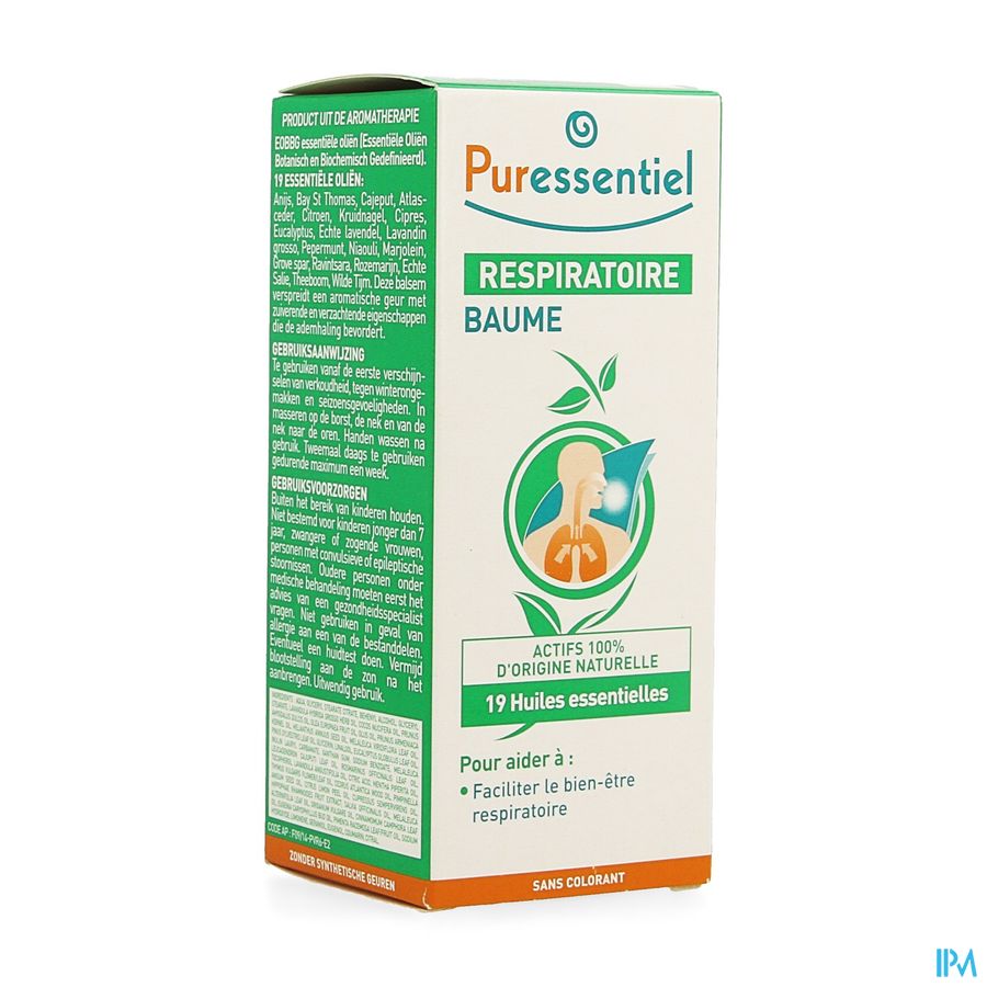 Puressentiel Ademhaling Balsem 19 Ess Olie 50ml 2