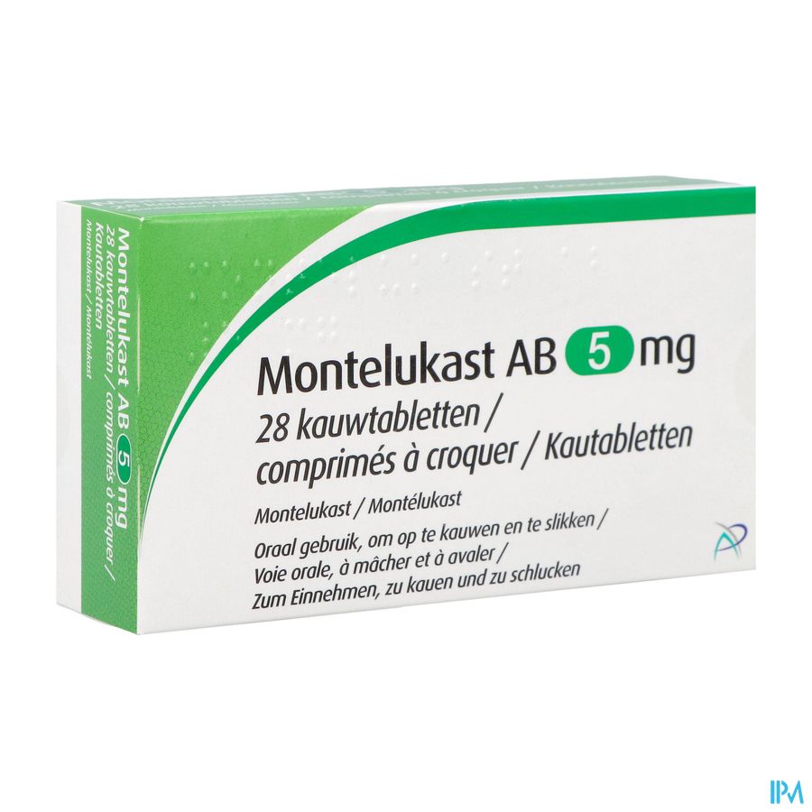 Montelukast Ab 5mg Kauwtabl 28 Montelukast Ab 5mg Kauwtabl 28