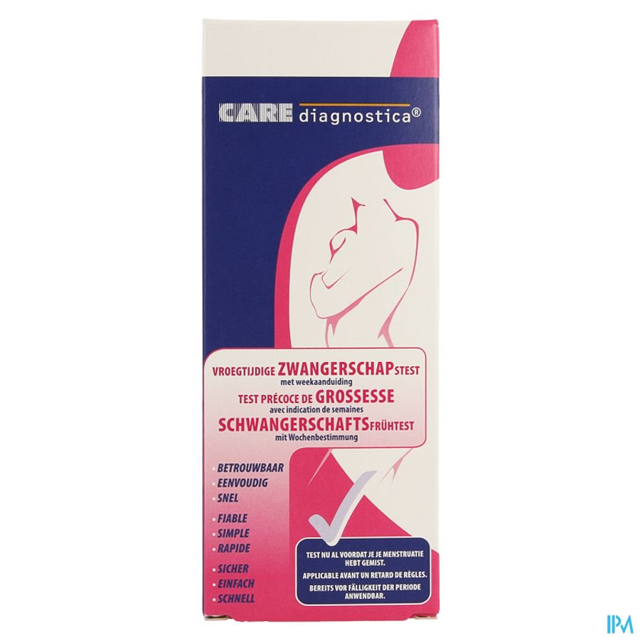 Biopax Extra Vroege Zwang.test Weekaanduiding Roze 2