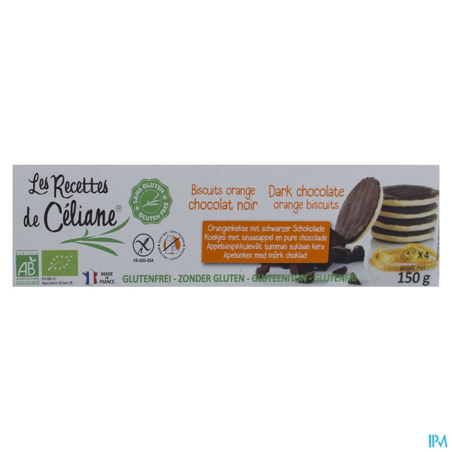 Celiane Zw. Choco Sinaaskoek Bio 150g 4652 Revogan 1