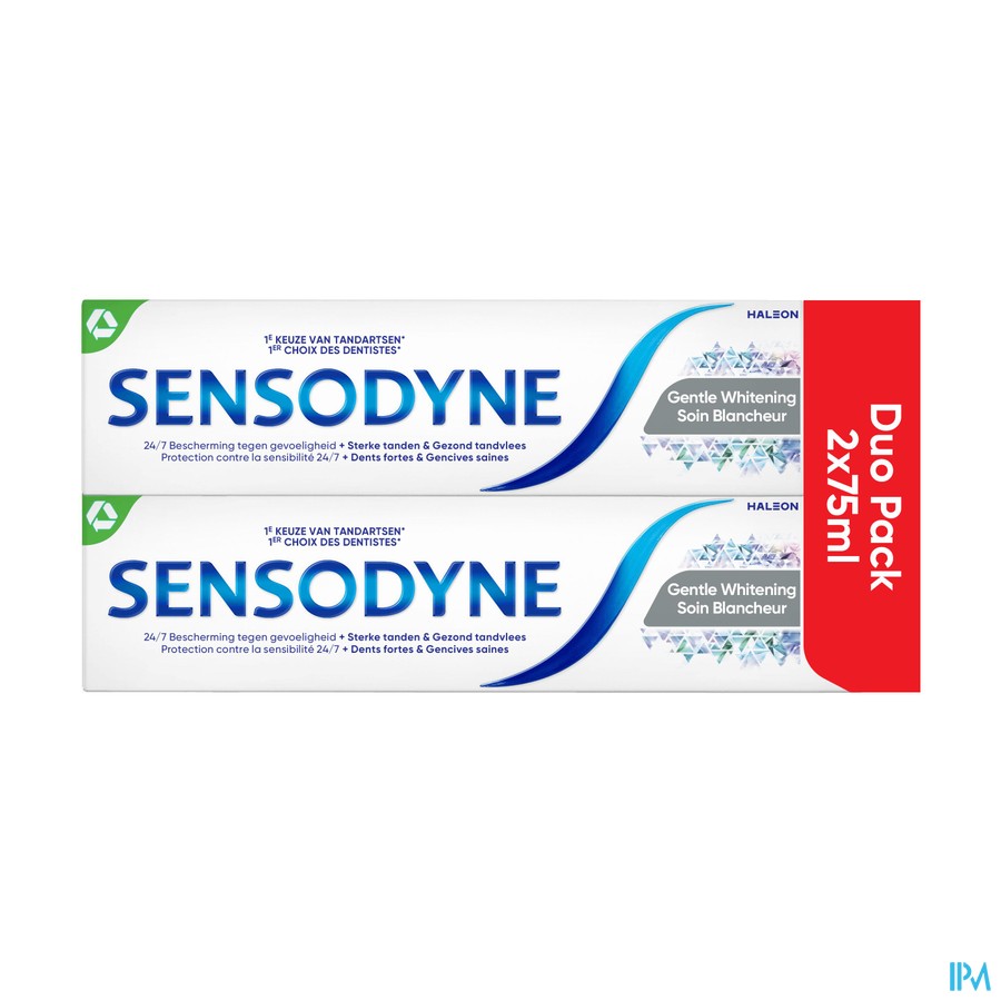 Sensodyne Gentle Whitening Tandpasta Tube 2x75ml