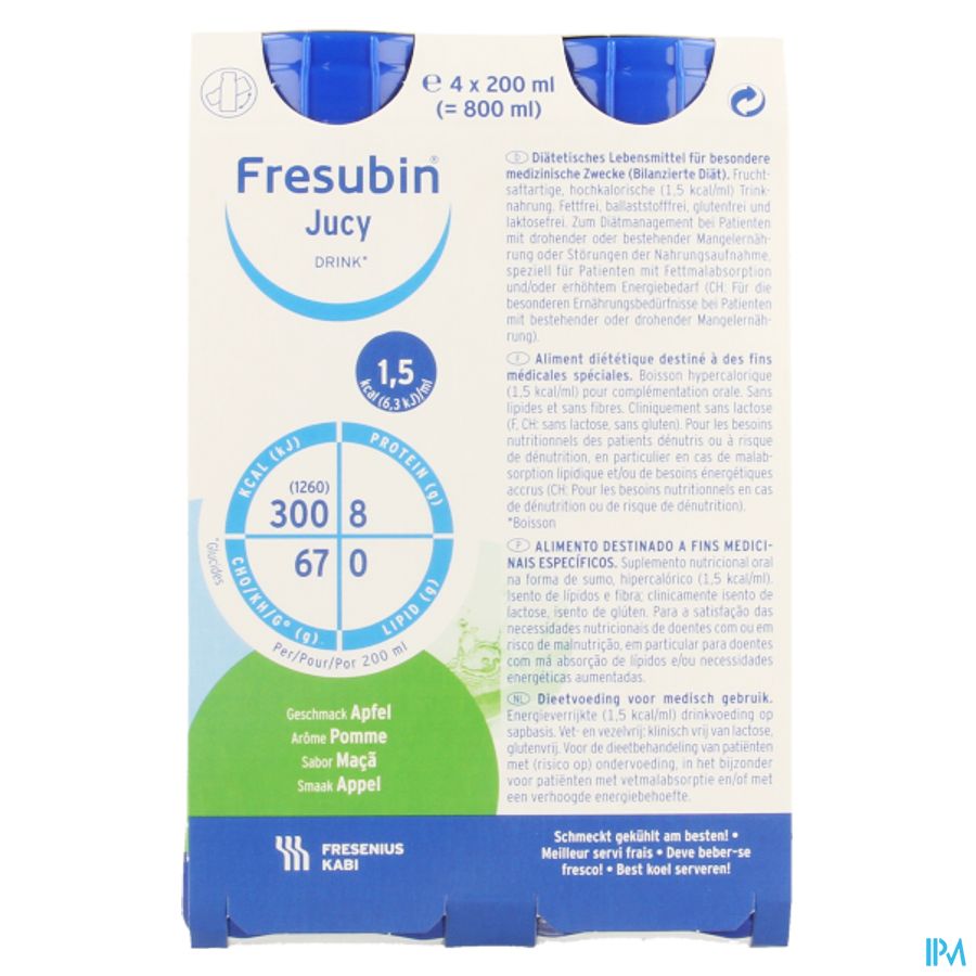 Fresubin Jucy Drink 200ml Pomme/appel 5