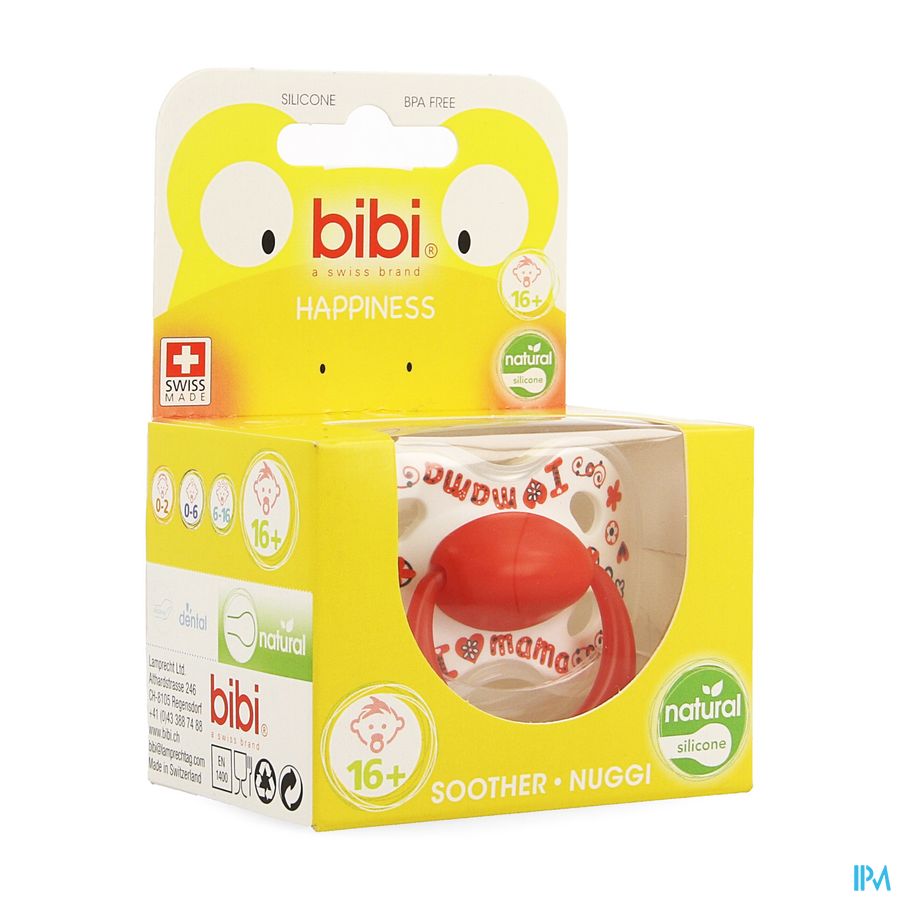 Bibi Fopspeen Hp Natural Love Mama/papa Best 6-16m