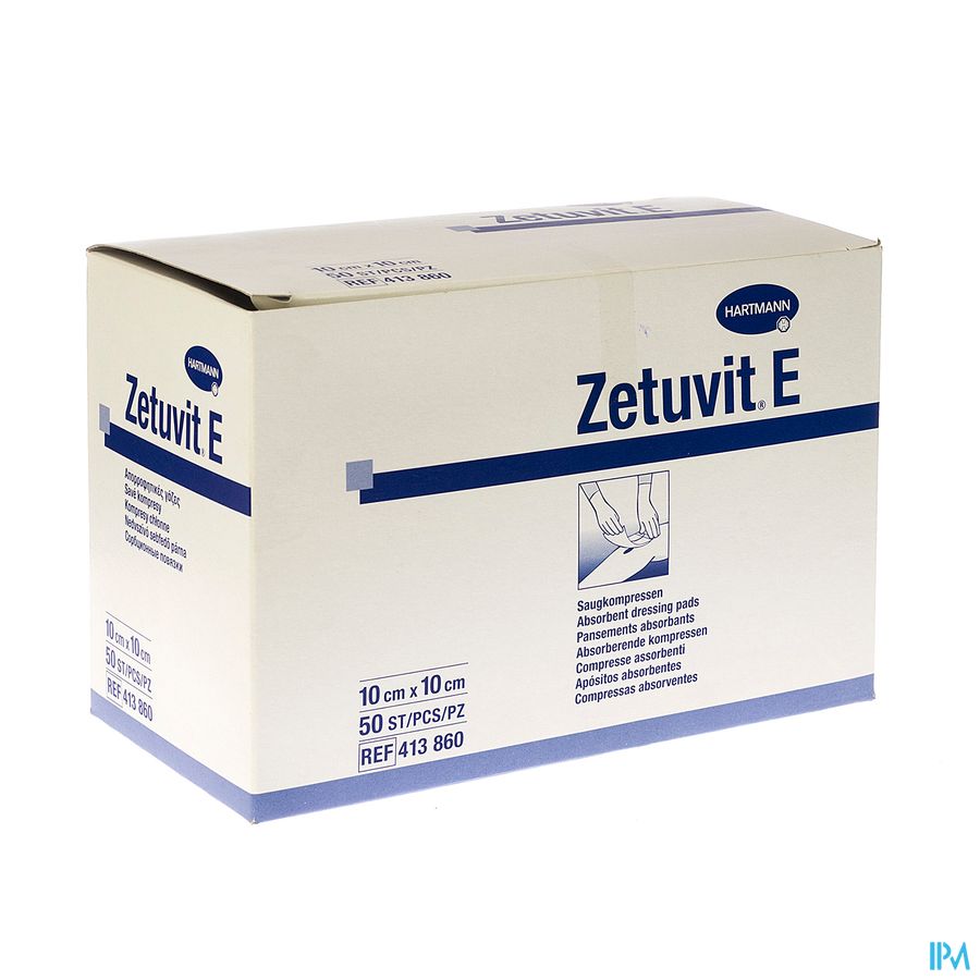 Zetuvit E 10x10cm Nst. 50 P/s Zetuvit E 10x10cm Nst. 50 P/s