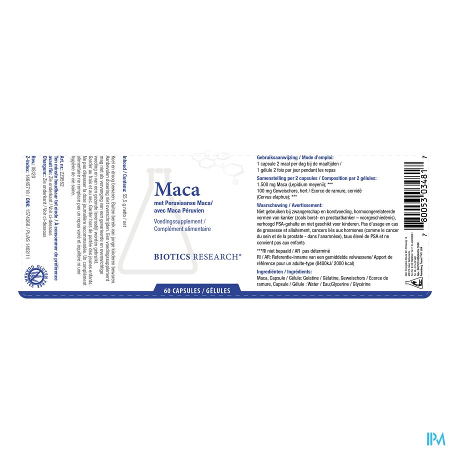 Maca Biotics Comp 60 5