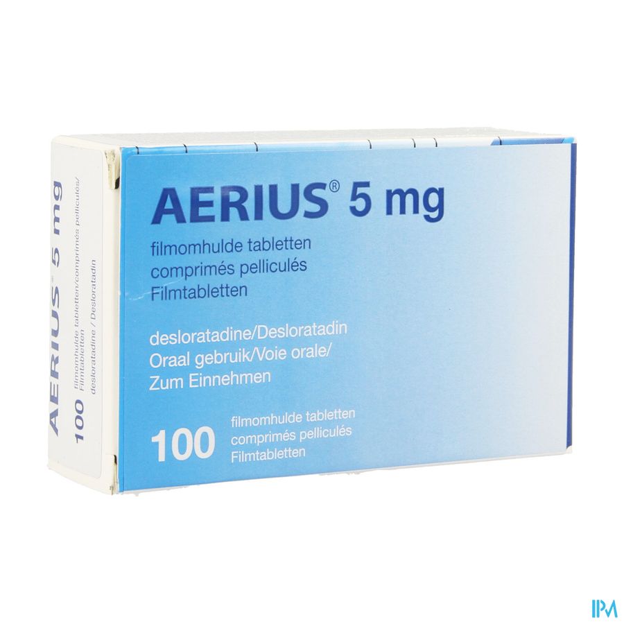 Aerius 5mg Pi Pharma Filmomh Tabl 100 X 5mg Pip Aerius 5mg Pi Pharma Filmomh Tabl 100 X 5mg Pip