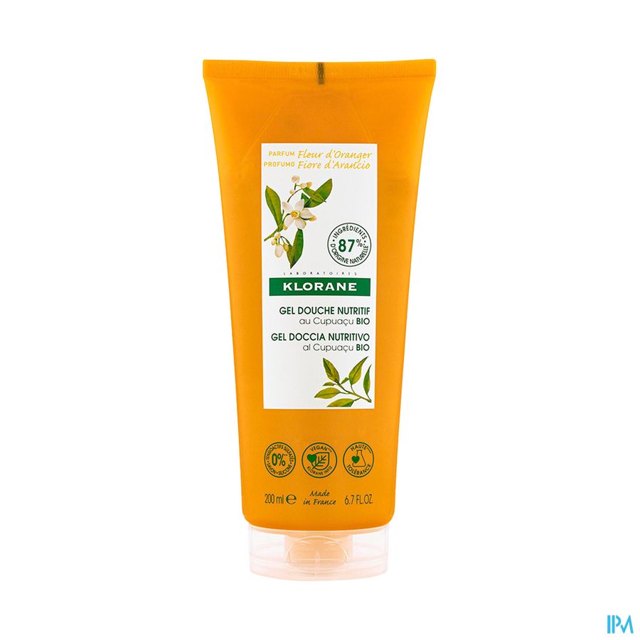 Klorane Lichaam Douchegel Oranjebloesem 200ml Nf