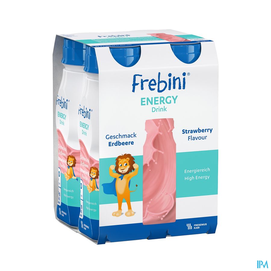 Frebini Energy Drink Enfants Fraise Fl 4x200ml Frebini Energy Drink Enfants Fraise Fl 4x200ml