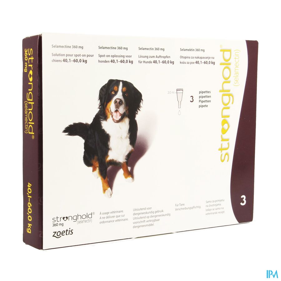 Stronghold 360mg Sol Spot On 3 Chien 40,1-60kg