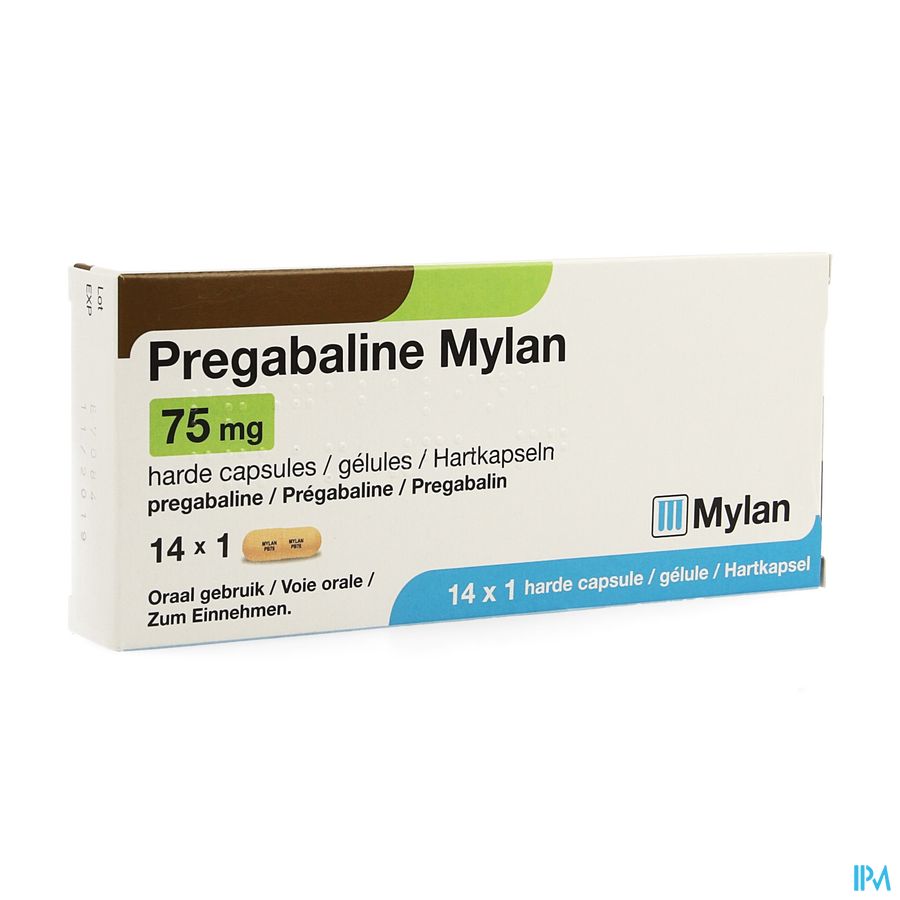 Pregabaline Mylan Caps 14 X 75mg