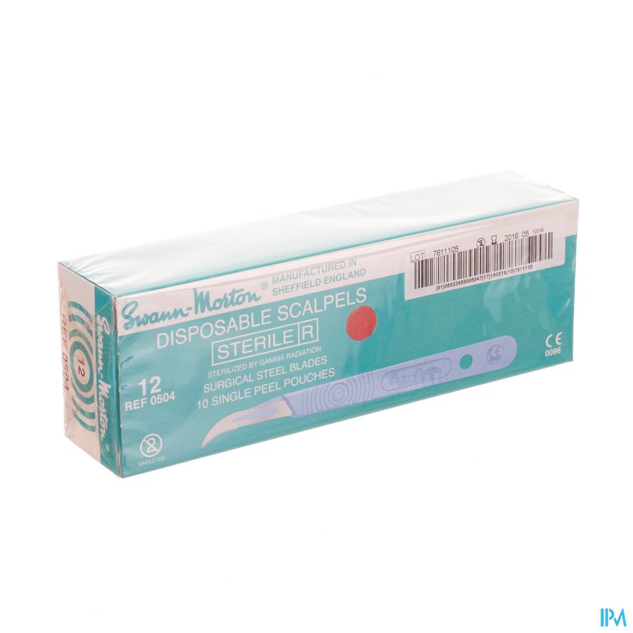 Scalpel S.m Disposable Steriel Nr12 10 Scalpel S.m Disposable Steriel Nr12 10