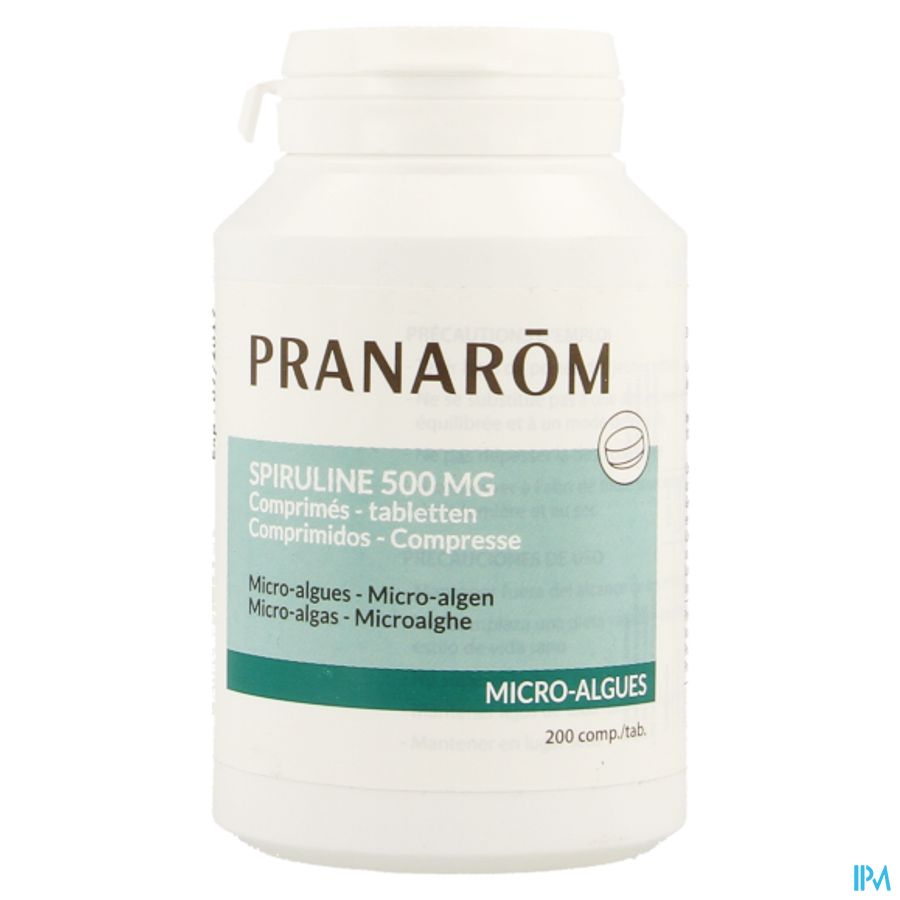 Spiruline 500mg Comp 200x500mg Pranarom 2