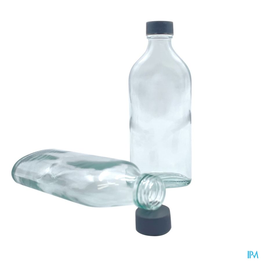 Fles Glas Ovaal Clear Din28 44x200ml Magis Fles Glas Ovaal Clear Din28 44x200ml Magis