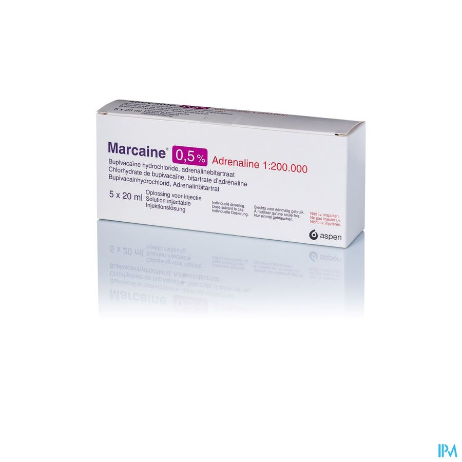 Marcaine+adren. Sol.inj.5x20ml 50 % Marcaine+adren. Sol.inj.5x20ml 50 %