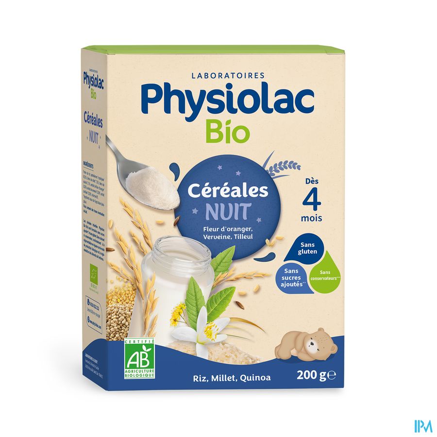Physiolac Cereal Vruchten Bio 200g Physiolac Cereal Vruchten Bio 200g