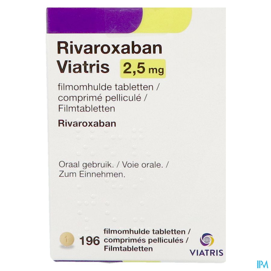 Rivaroxaban Viatris 2,5mg Filmomh Tabl 196 1