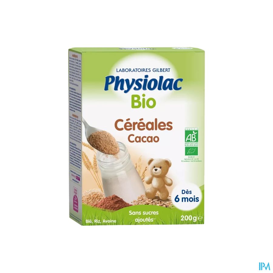 Physiolac Cereal Cacao Bio 200g Nf Physiolac Cereal Cacao Bio 200g Nf