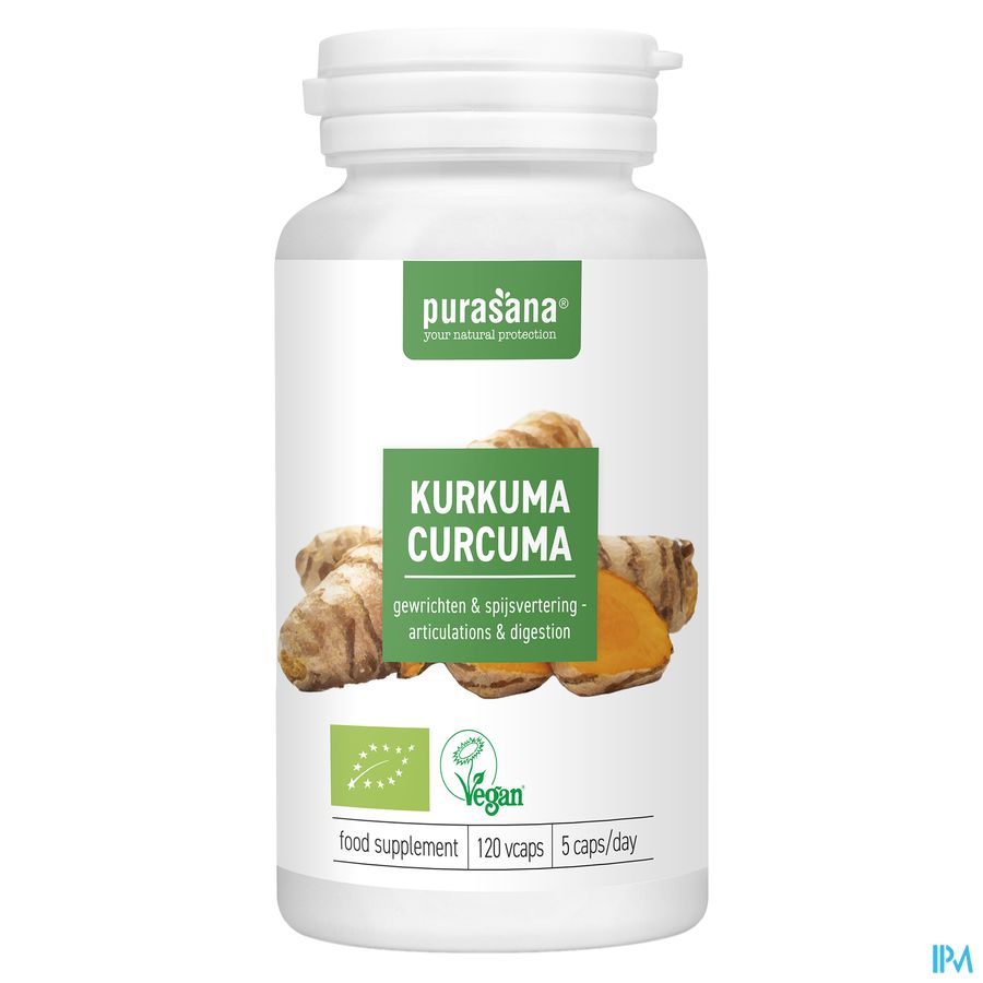 Purasana Vegan Kurkuma Bio Caps 120 7