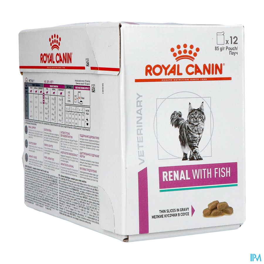 Royal Canin Vdiet Feline Renal Tuna Pouch 12x85g
