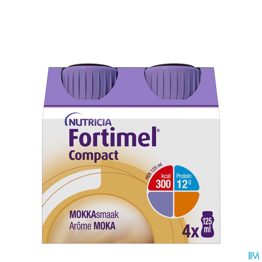 Fortimel Compact Moka Bouteilles 4x125 ml