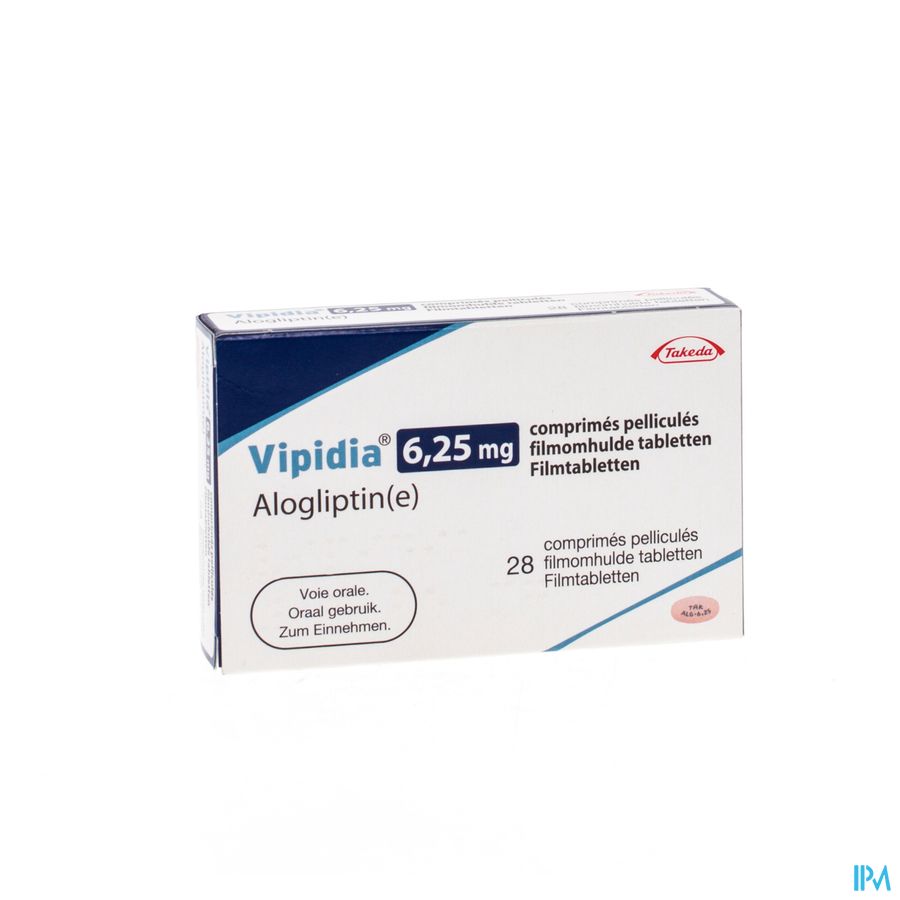 Vipidia 6,25mg Omhulde Tabl 28x6,25mg 1