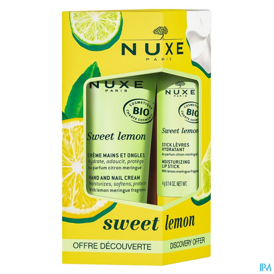 Nuxe Sweet Lemon Duo Stick Levres 4g+cr Mains 30ml 1