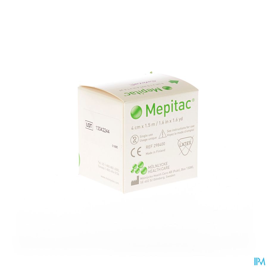 Mepitac Bande Fixation Adh Sil 2cmx3,0m 1 298300 Mepitac Bande Fixation Adh Sil 2cmx3,0m 1 298300