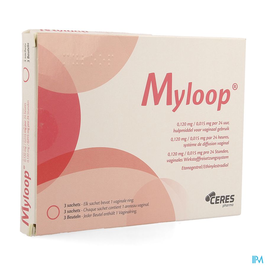 Myloop 0,120mg/0,015mg/24h Hulpmiddel Vag.gebr. 3 Myloop 0,120mg/0,015mg/24h Hulpmiddel Vag.gebr. 3