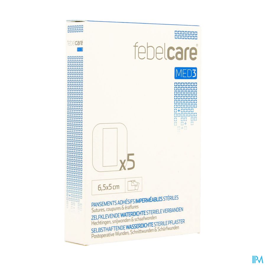 Febelcare Med3 Verb.zelfkl Ster.wtp 6,5x 5,0cm 5 Febelcare Med3 Verb.zelfkl Ster.wtp 6,5x 5,0cm 5