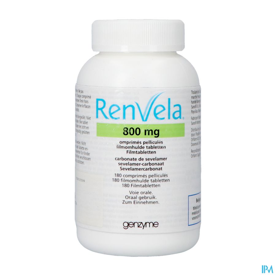 Renvela 800mg Orifarm Filmomh Tabl 180 Renvela 800mg Orifarm Filmomh Tabl 180