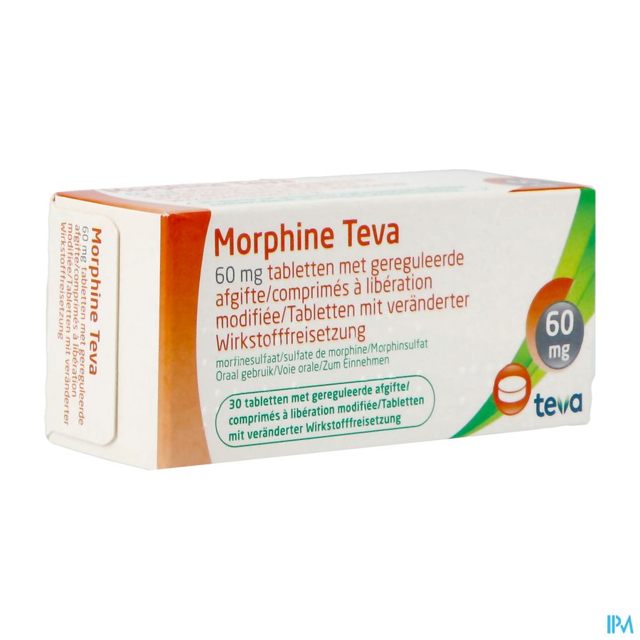 Morphine Teva 60 Comp 30x 60mg Morphine Teva 60 Comp 30x 60mg