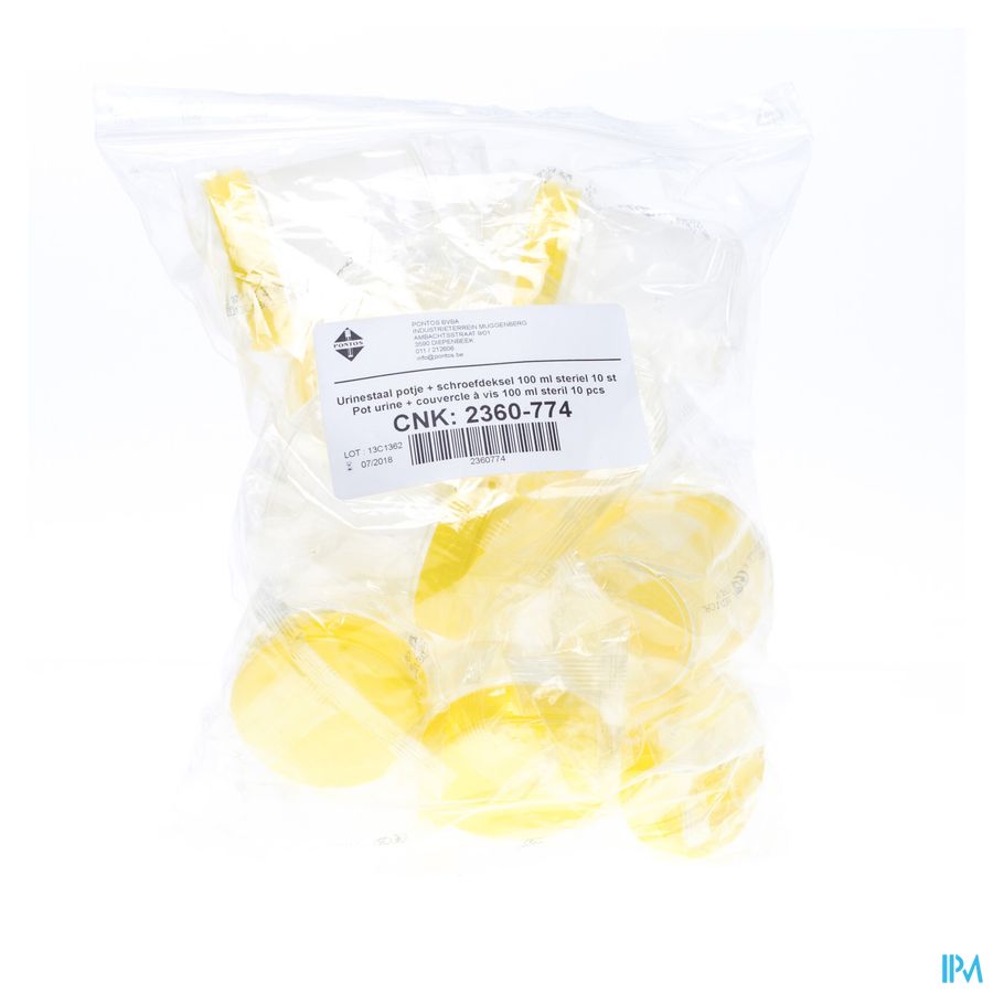 Urinepotje Ster + Schroefdeksel 100ml 10 Pontos Urinepotje Ster + Schroefdeksel 100ml 10 Pontos