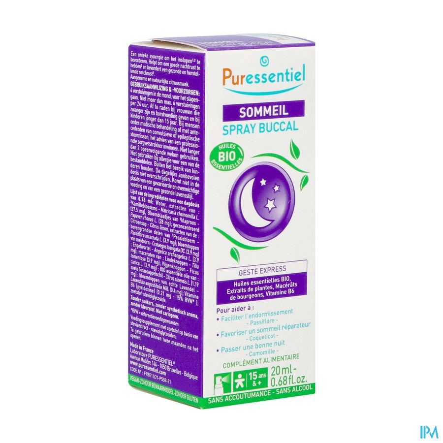Puressentiel Sommeil Spray Buccal 20ml Puressentiel Sommeil Spray Buccal 20ml